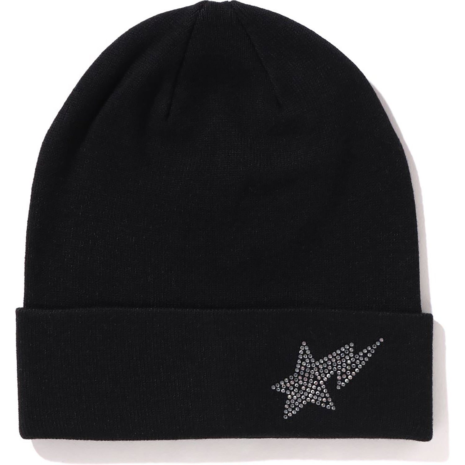 SIDE CRYSTAL STA KNIT CAP LADIES