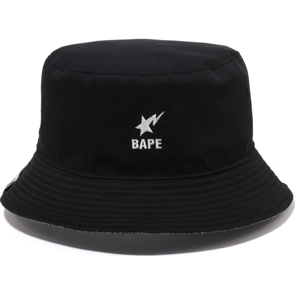 SNAKE REVERSIBLE BUCKET HAT MENS | us.bape.com