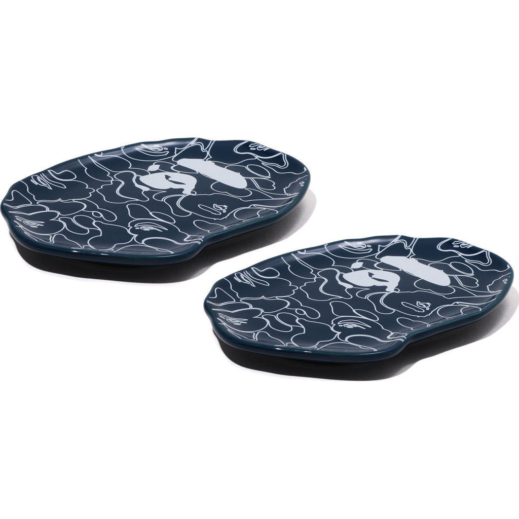 APE HEAD SMALL PLATE TWO PIECE SET