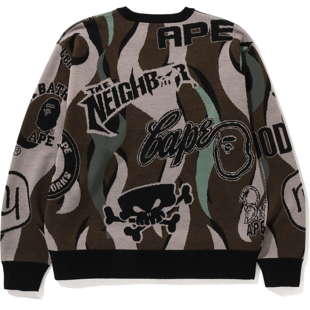 BAPE X NEIGHBOURHOOD RELAXED FIT KNIT MENS us.bape