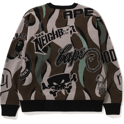 BAPE X NEIGHBOURHOOD RELAXED FIT KNIT MENS | us.bape.com