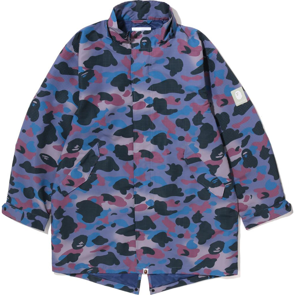 GRID CAMO RELAXED FIT FISH TAIL COAT MENS us.bape