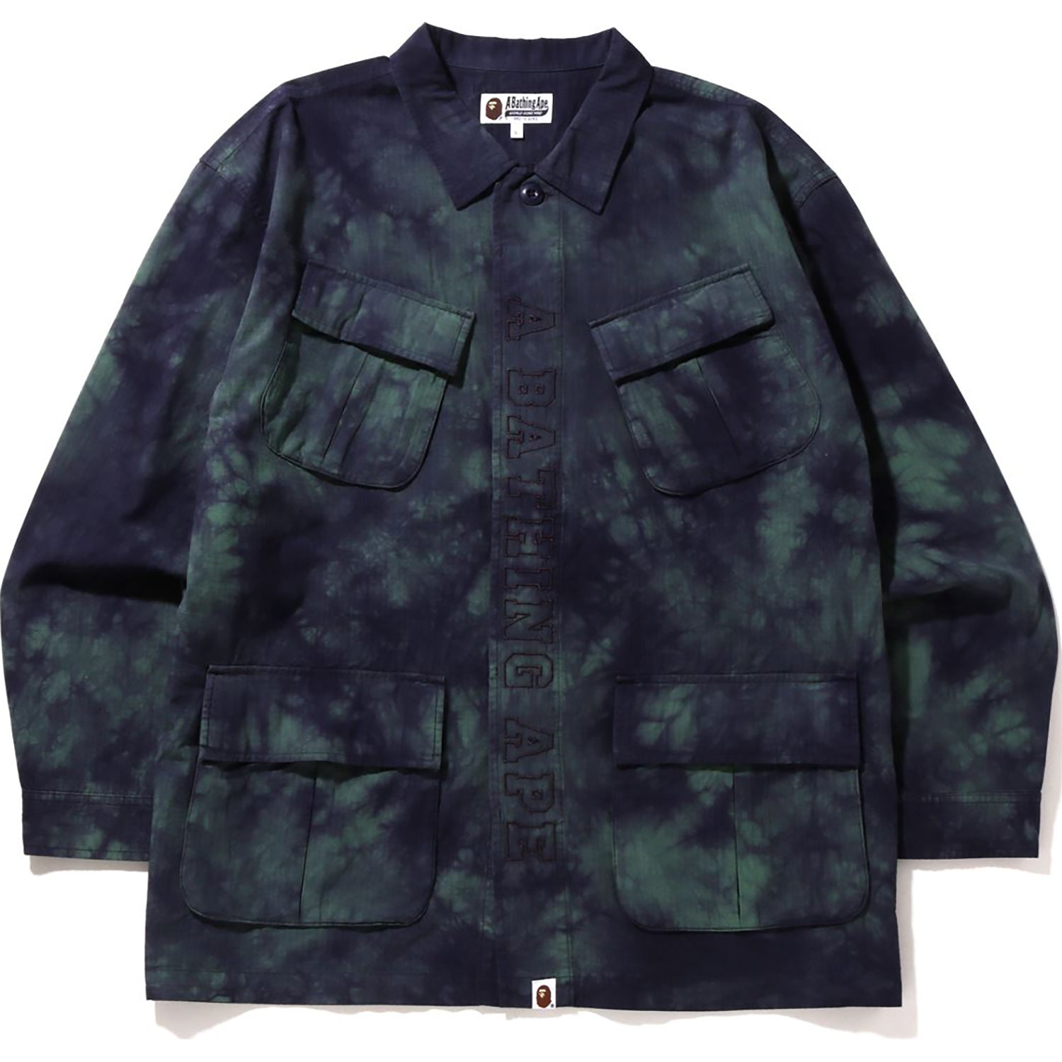 TIE DYE ARMY JUNGLE FATIGUE SHIRT JACKET MENS