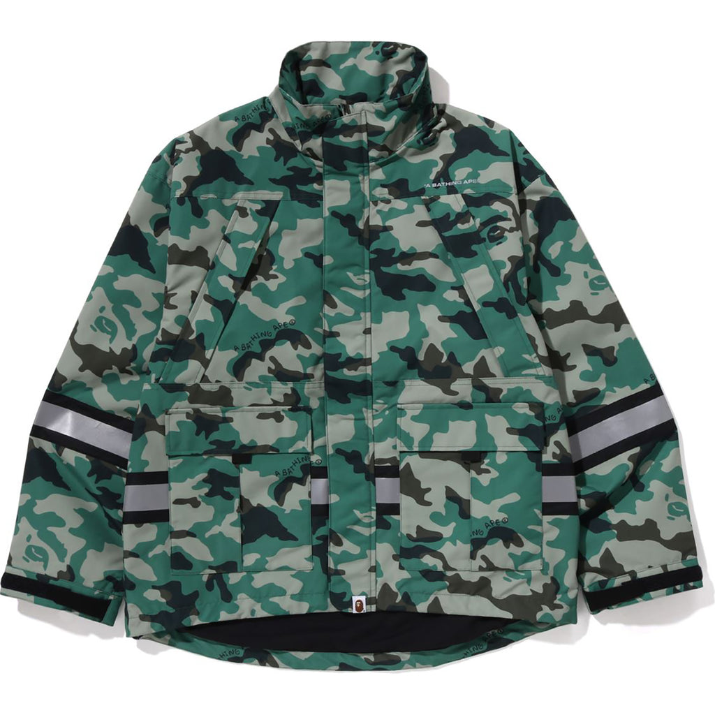 WOODLAND CAMO RELAXED FIT SAFETY JACKET MENS | us.bape.com