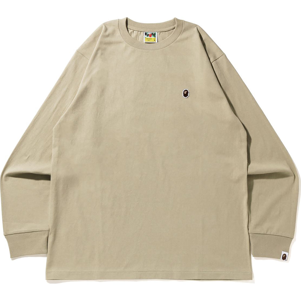 APE HEAD ONE POINT L/S TEE BAPEC MENS