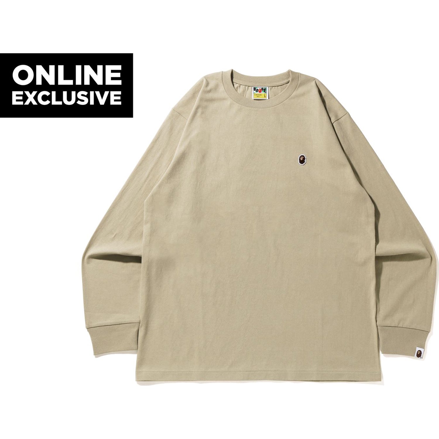 BAPE head one point LS tee Mサイズ ONE POINT LS TEE MENS – us.bape.com