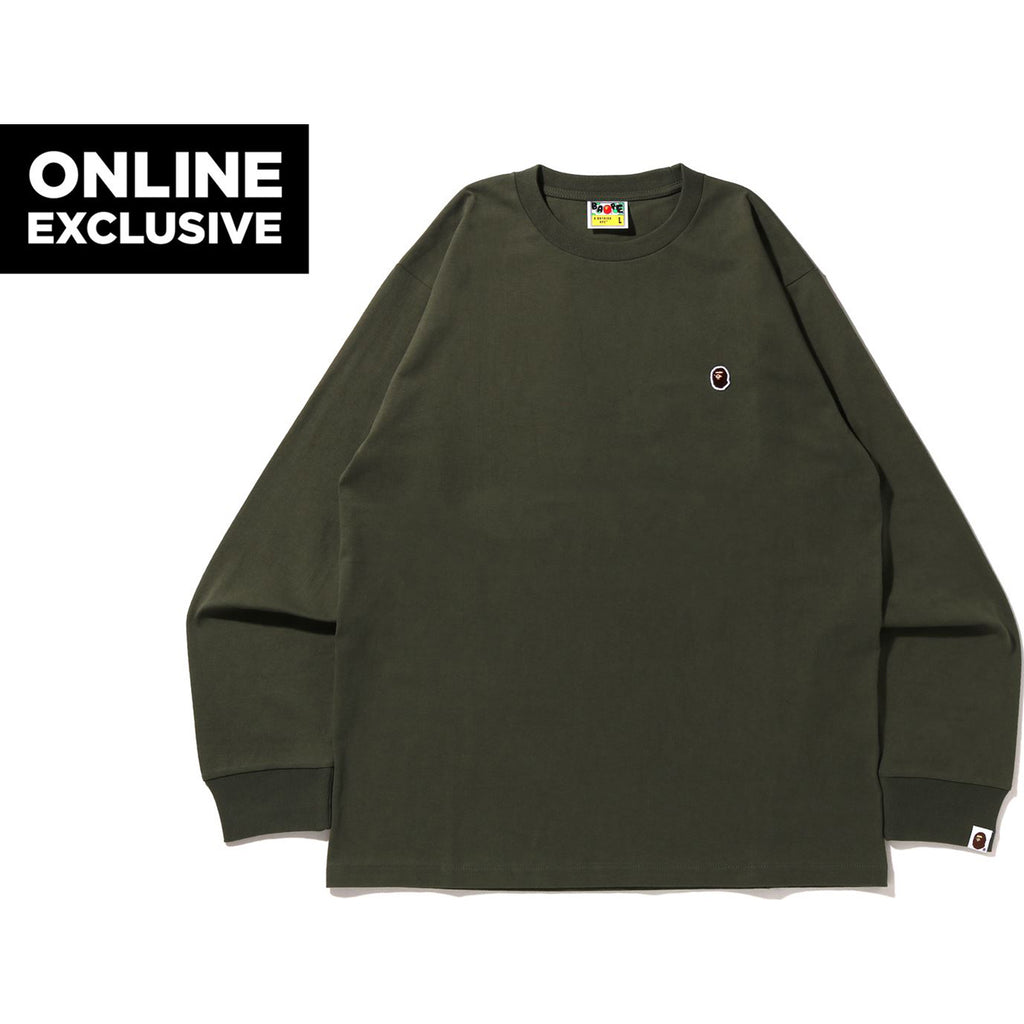 APE HEAD ONE POINT L/S TEE BAPEC MENS | us.bape.com