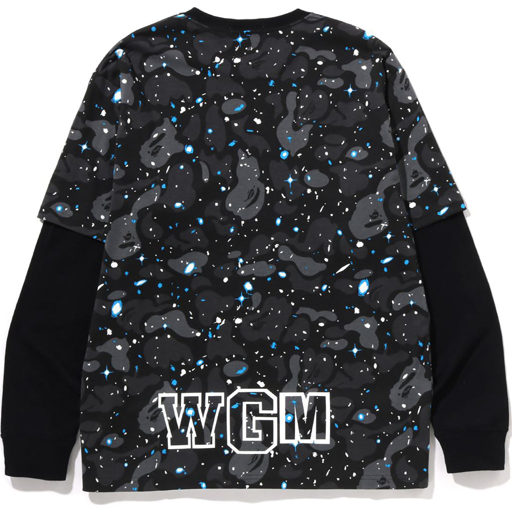 SPACE CAMO SHARK LAYERED L/S TEE MENS