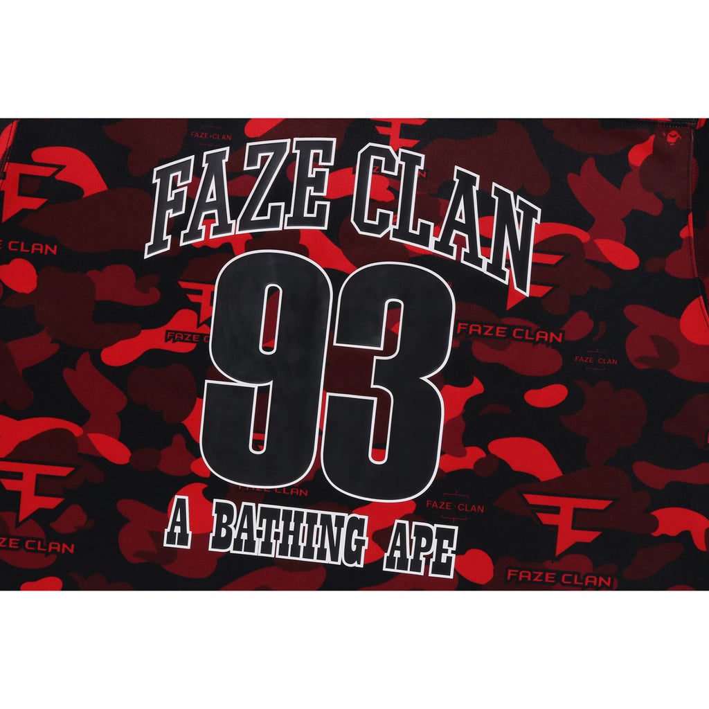 Bape x Faze Clan Hockey L/S Tee Mens 1I73-111-903 / Red / XLarge