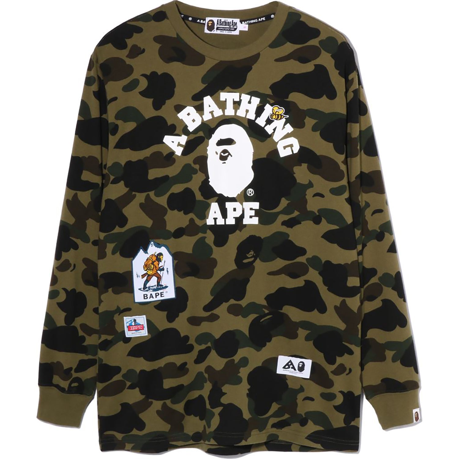 MULTI LABEL 1ST CAMO L/S TEE LADIES – us.bape.com