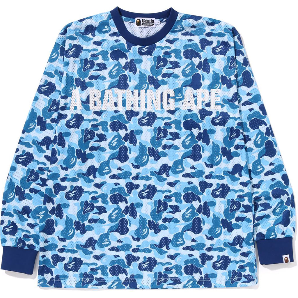 A BATHING APE MESH RELAXED FIT L/S 新品-