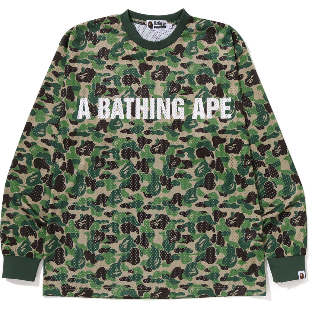 A BATHING APE CAMO MESH RELAXED FIT Tee-