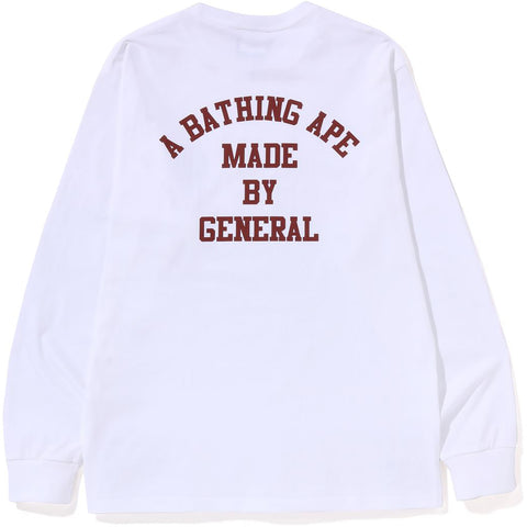 A BATHING APE LETTERED L/S TEE MENS