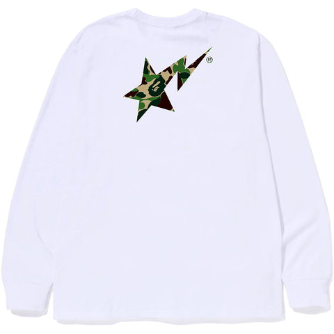ABC CAMO BAPE STA LOGO L/S TEE MENS