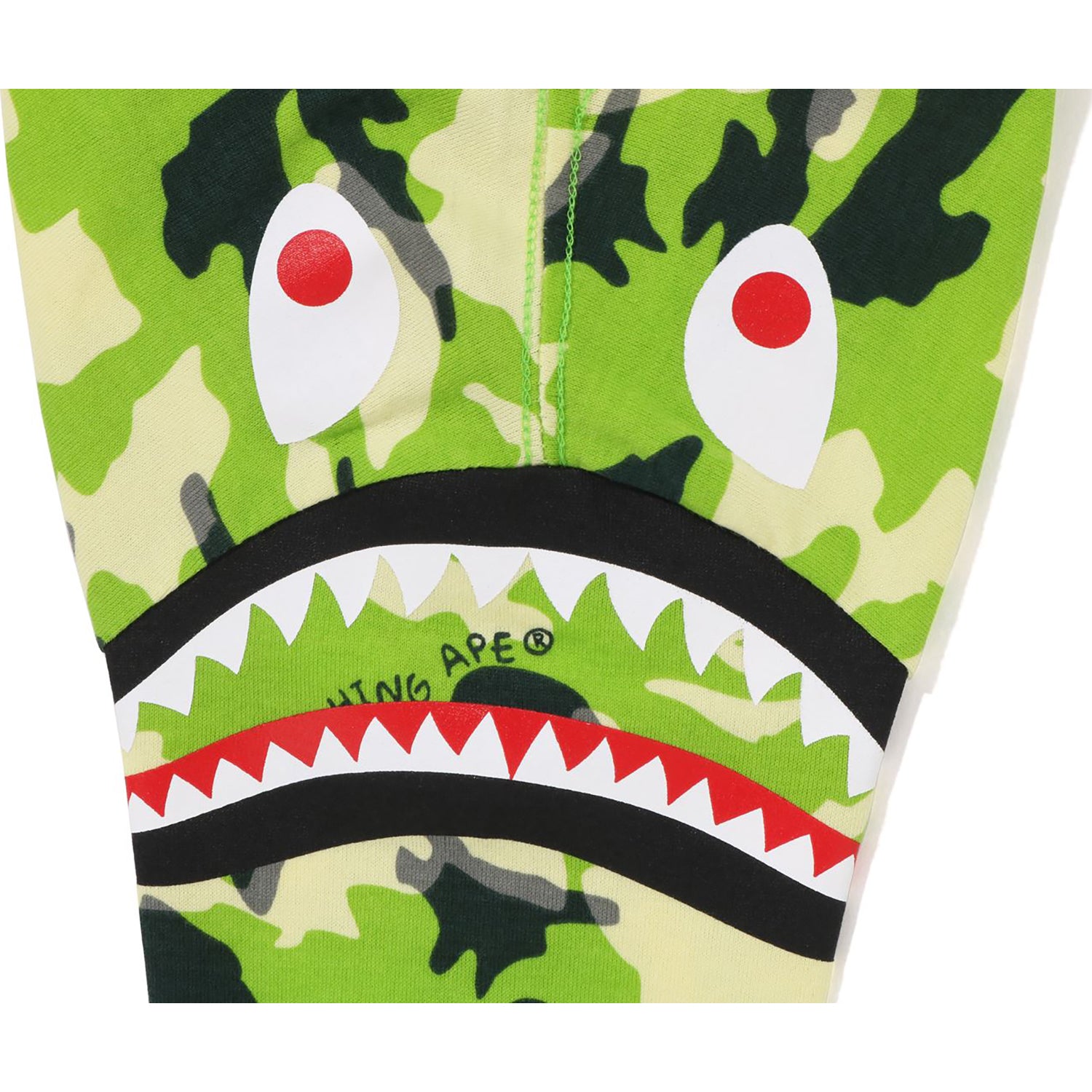 Woodland Camo Shark Shoulder L S Tee Kids 1J30 311 004 Green 90 9 12 Month