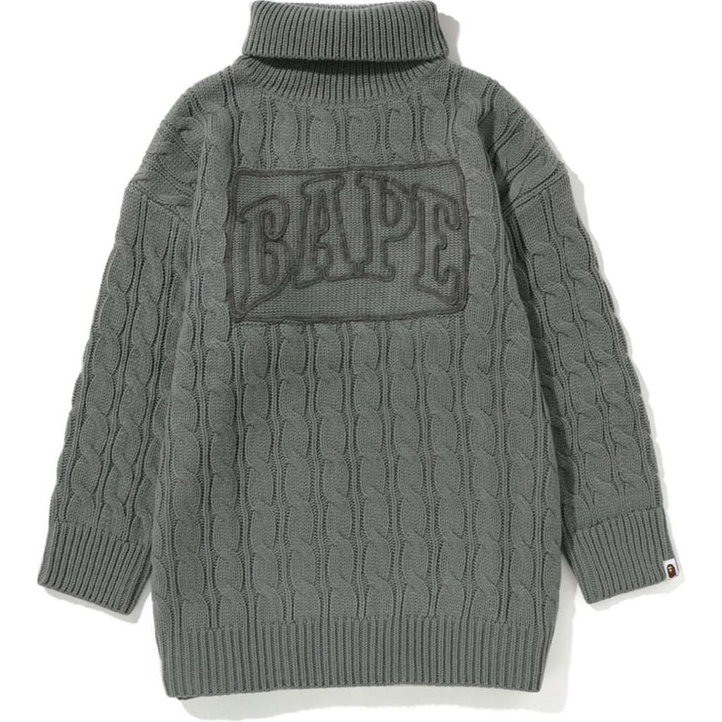 BAPE CABLE KNIT ONEPIECE LADIES