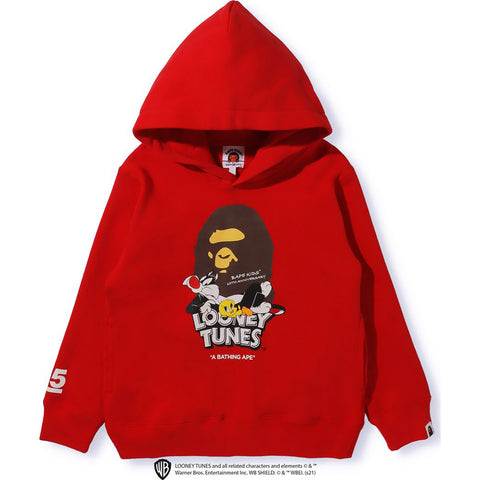 Camo Ape Head Cotton Jersey Hoodie in Multicoloured - BAPE Kids