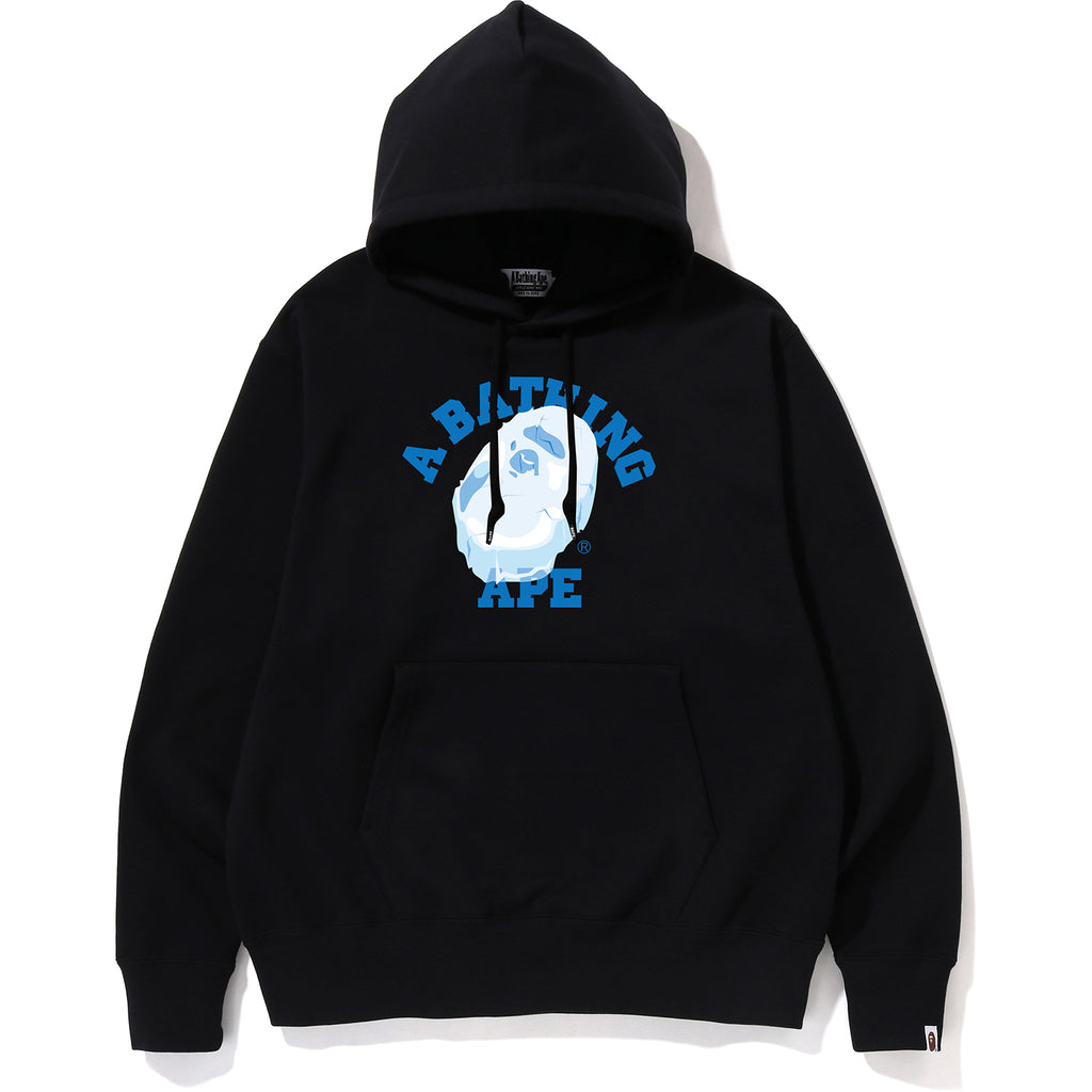 ICE APE HEAD COLLEGE PULLOVER HOODIE MENS us.bape