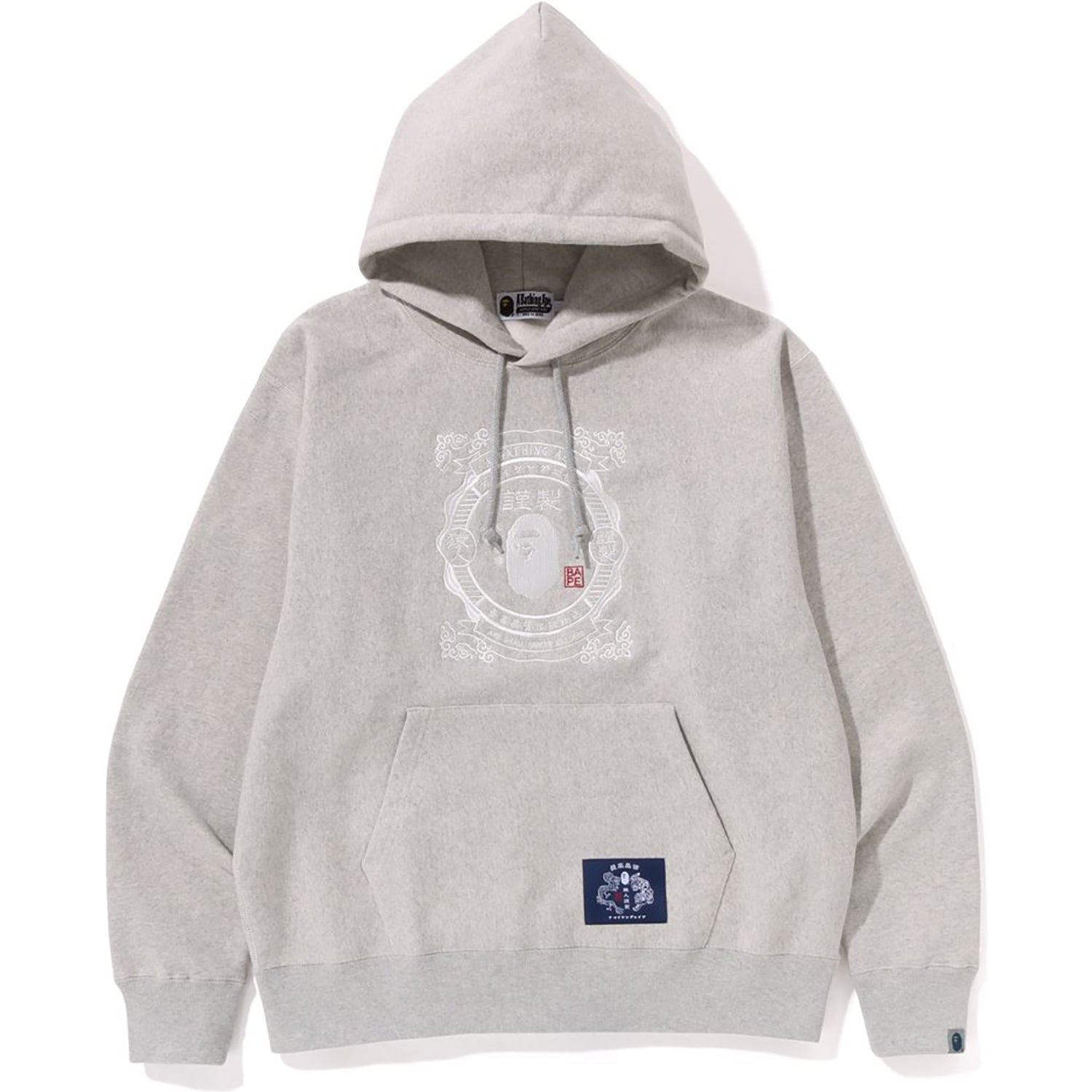 JAPANESE MOTIF RELAXED FIT PULLOVER HOODIE MENS