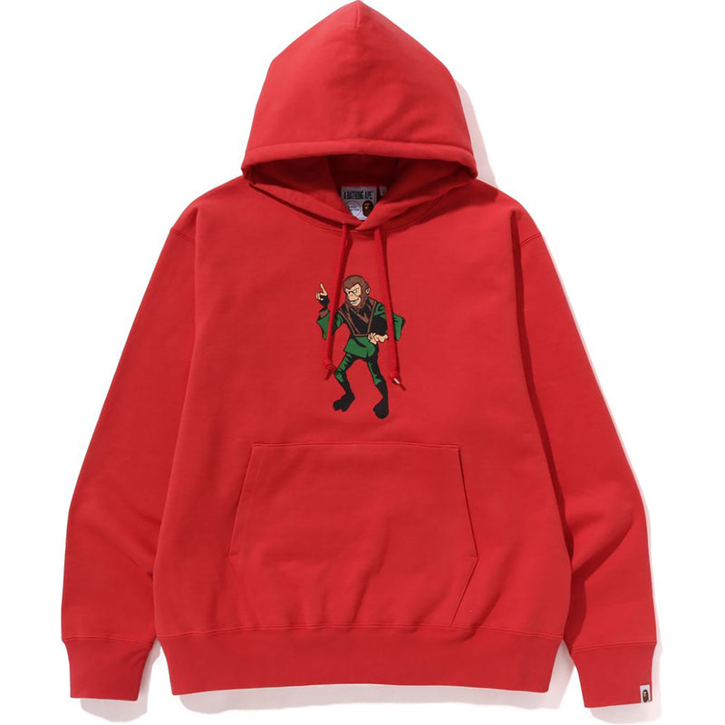APE RELAXED FIT PULLOVER HOODIE MENS