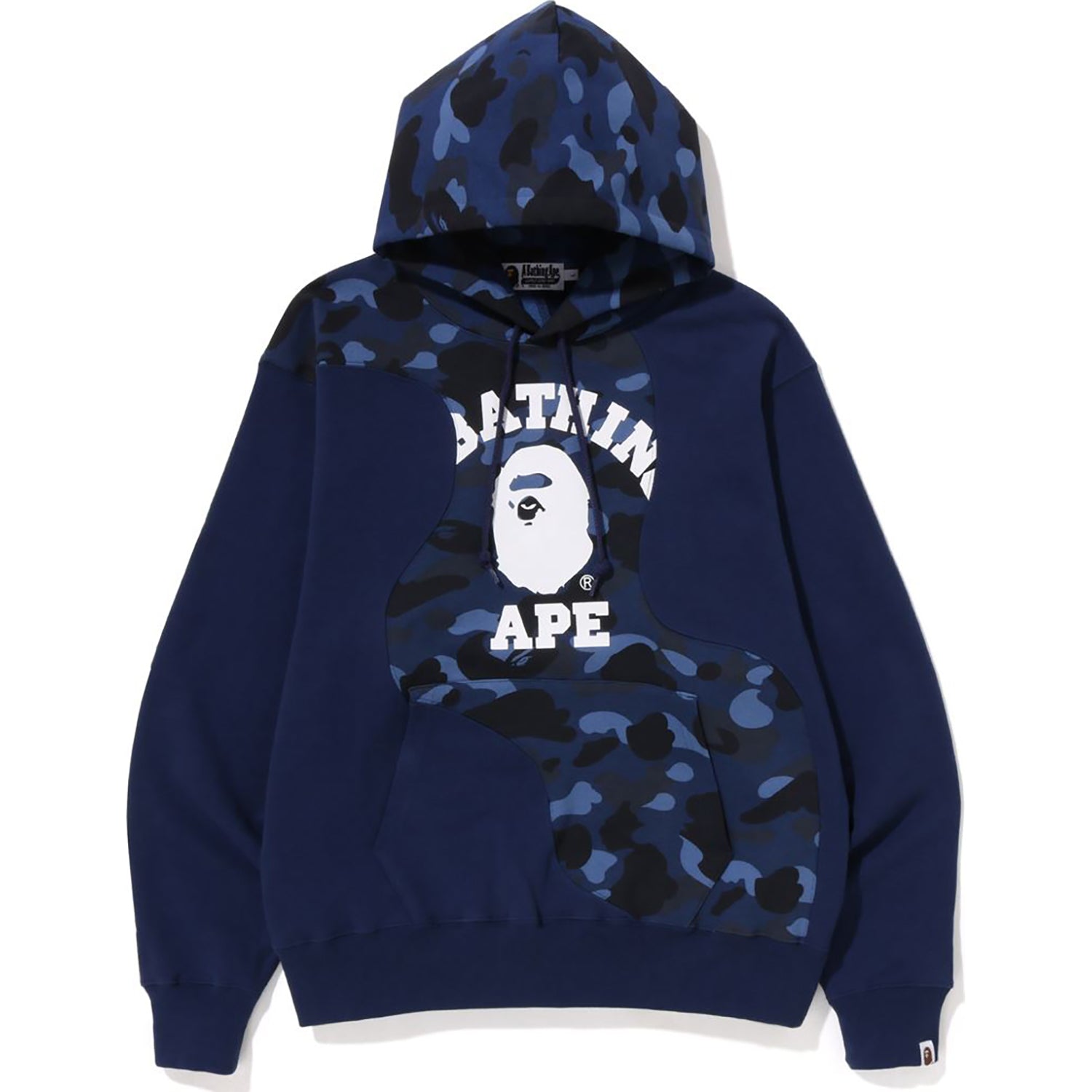 COLOR CAMO COLLEGE CUTTING RELAXED FIT HOODIE MENS – us.bape.com