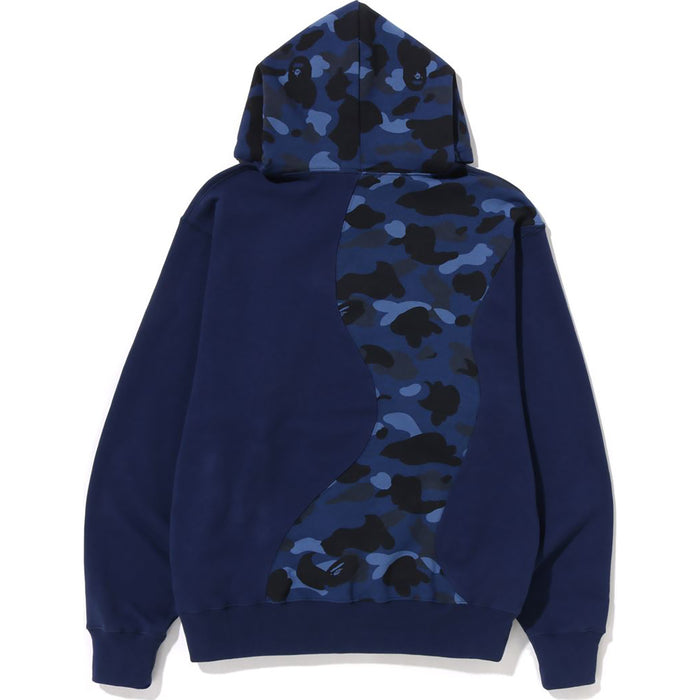 COLOR CAMO COLLEGE CUTTING RELAXED FIT HOODIE MENS