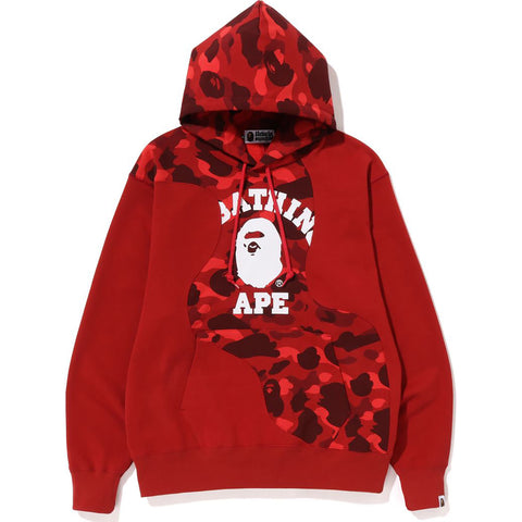 Bape color camo discount college pullover hoodie purple