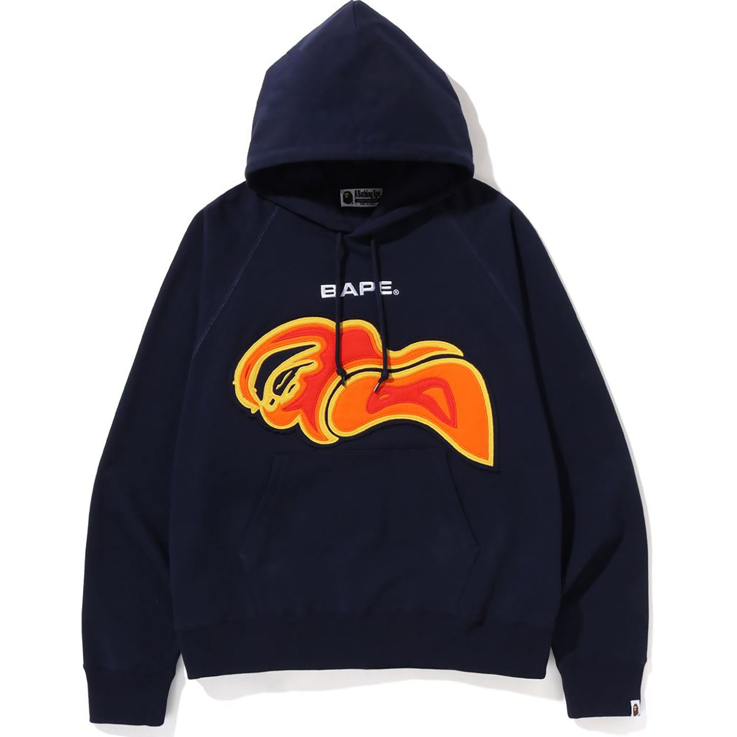 Fashion bape patched hoodie