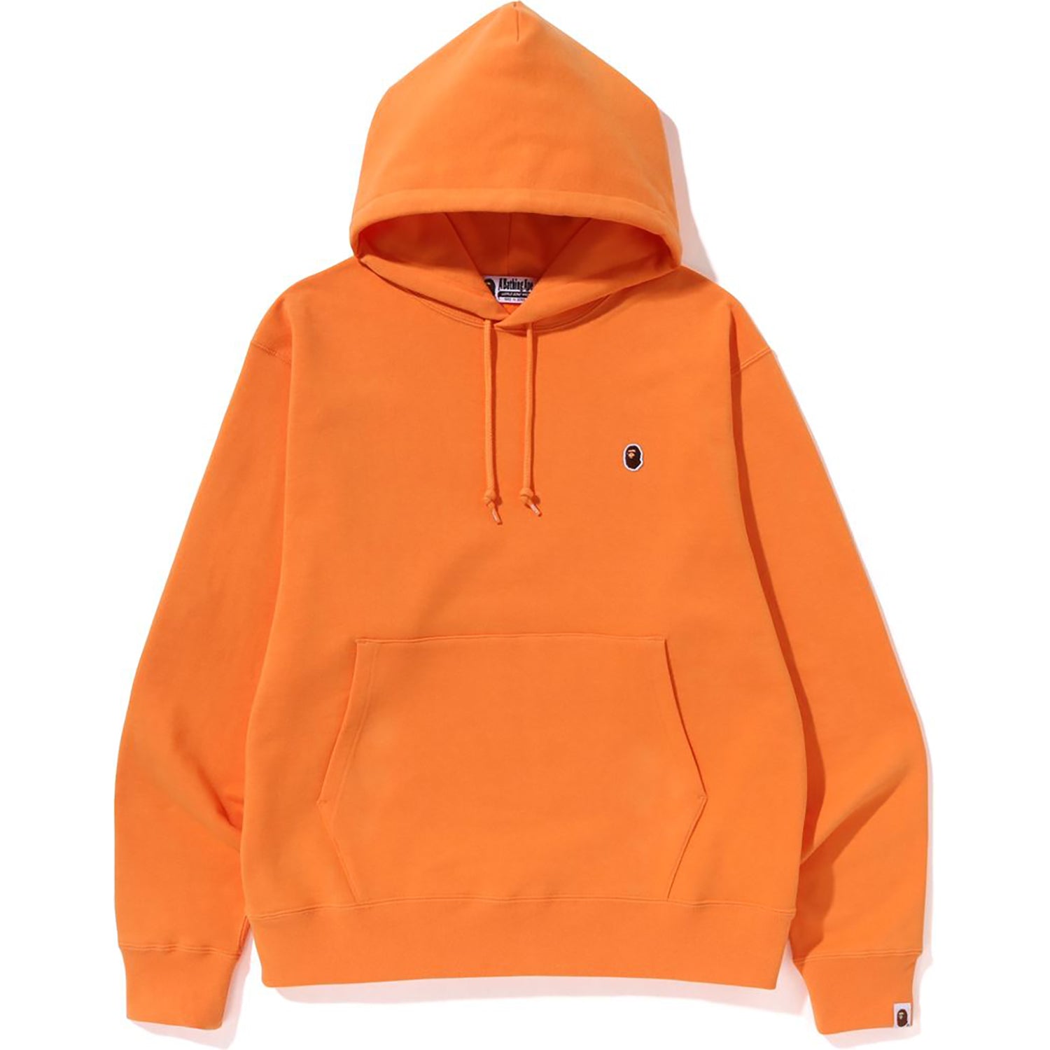 Bape Ape Head One Point Relaxed Fit Pullover Hoodie SS23 Orange