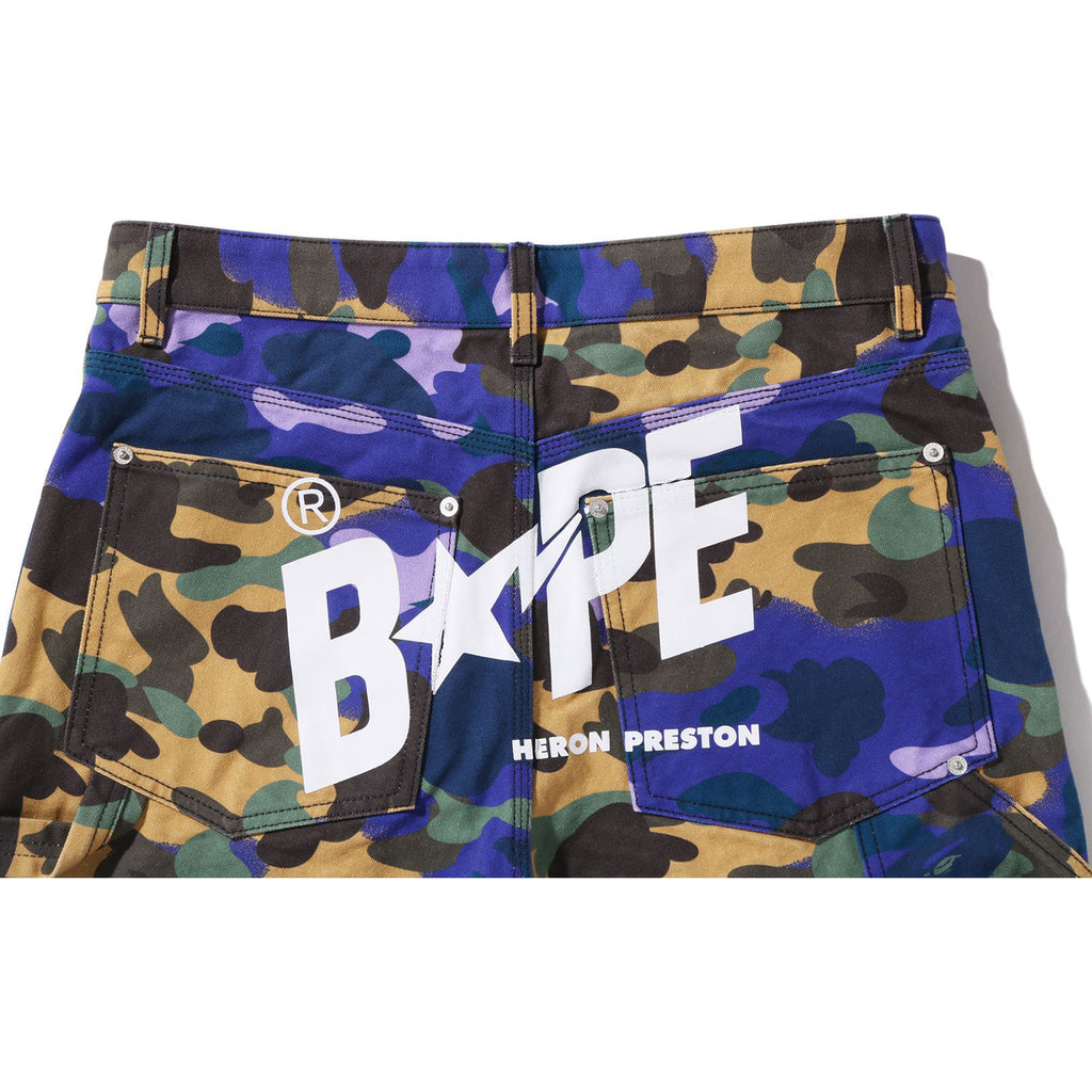 BAPE X HERON PRESTON MIX 1ST CAMO DUCK PAINTER PANTS M2 MENS | us