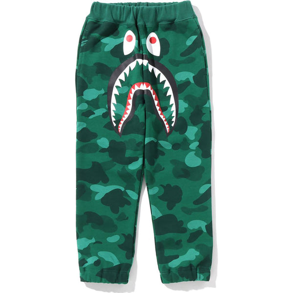 COLOR CAMO SHARK SWEAT PANTS KIDS | us.bape.com