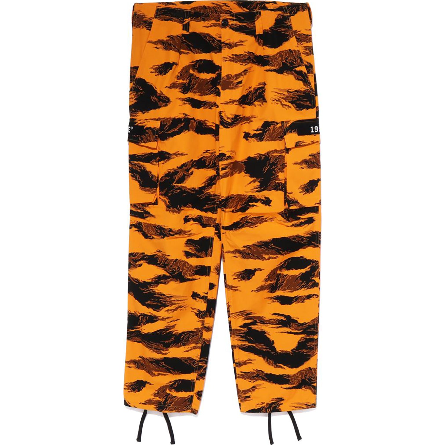 Bape Tiger Camo Relaxed Fit Military Pants Orange