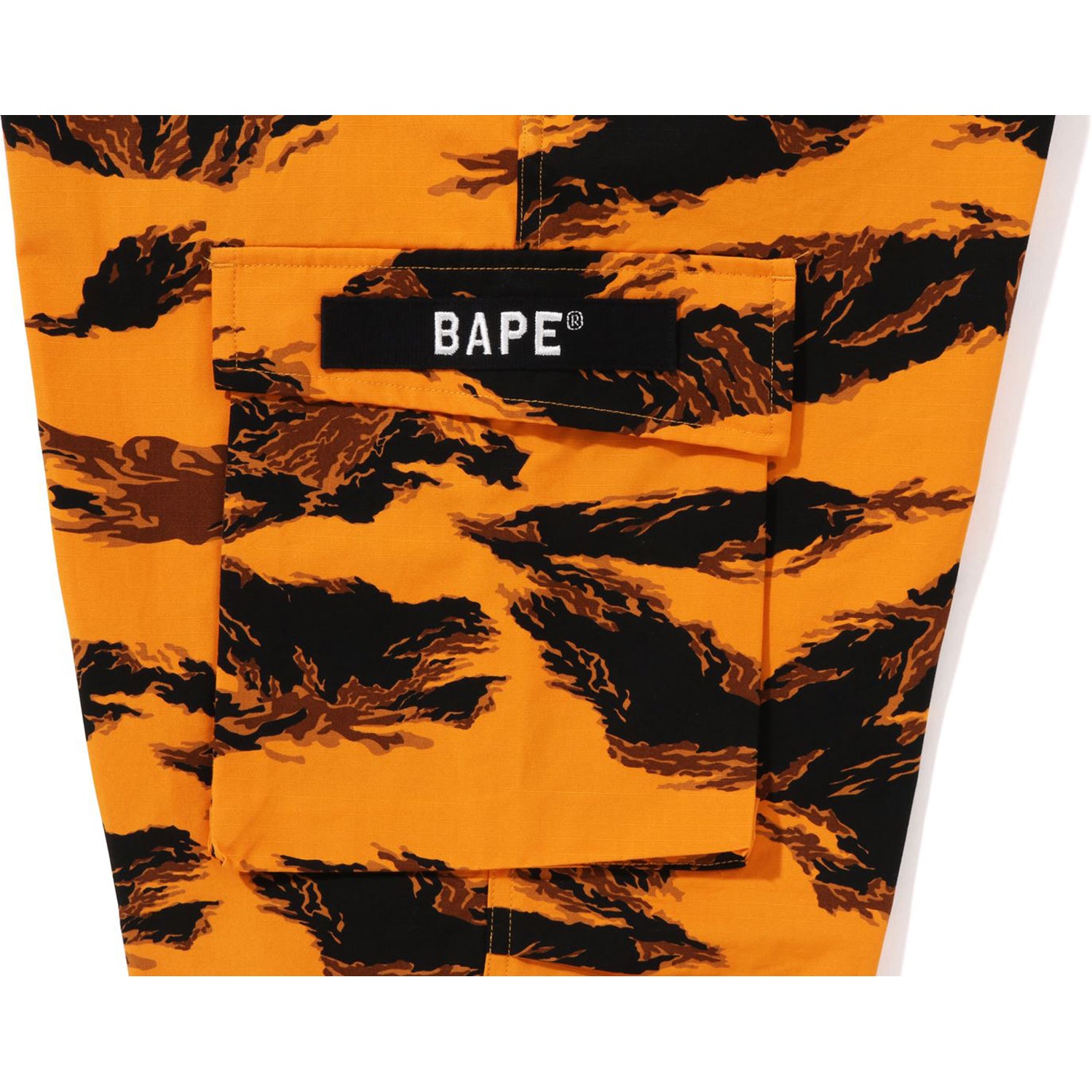 Bape Tiger Camo Relaxed Fit Military Pants Orange