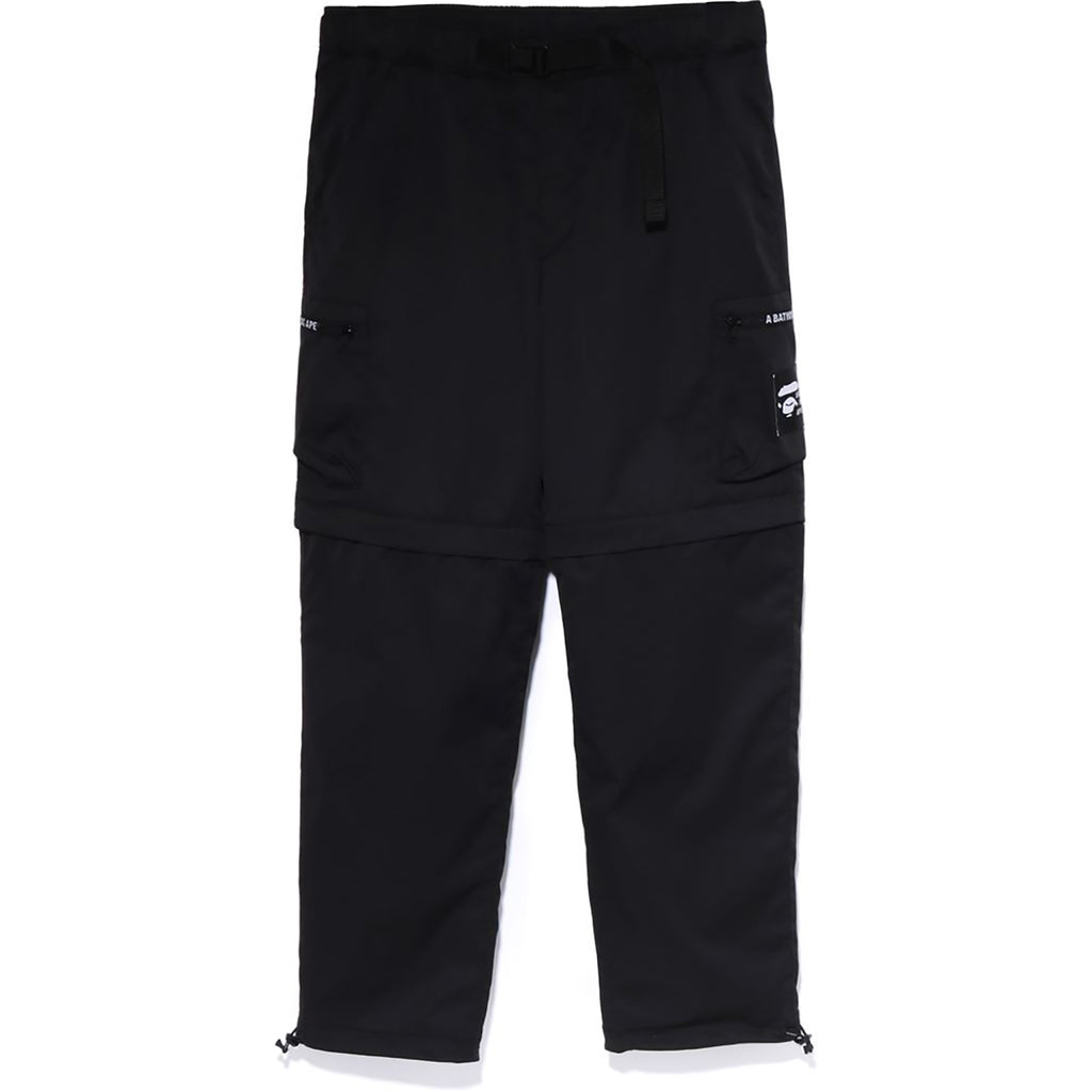 SIDE POCKET DETACHABLE RELAXED FIT PANTS MENS | us.bape.com