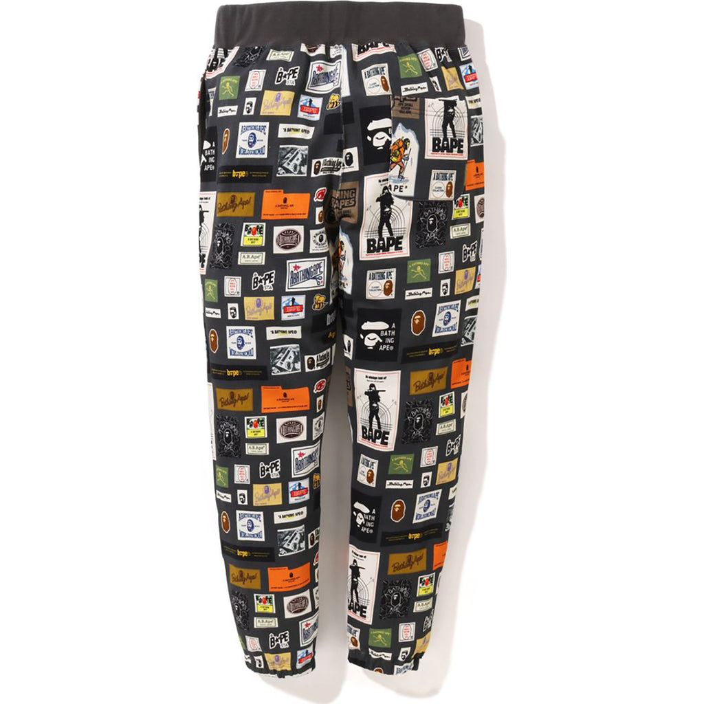 BAPE MULTI LABEL SWEAT PANTS MENS