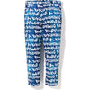 BAPE GRAFFITI CHECK ONE POINT RELAXED FIT PANTS MENS | us.bape.com