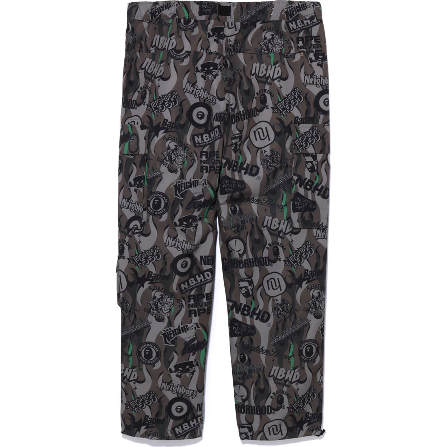 BAPE X NEIGHBOURHOOD MULTI POCKET TRACK PANTS MENS us.bape