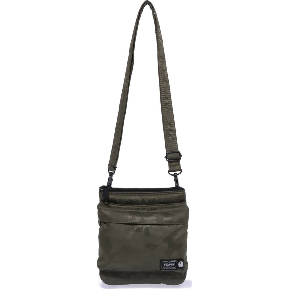 BAPE X PORTER SOLID CAMO SHOULDER POUCH MENS