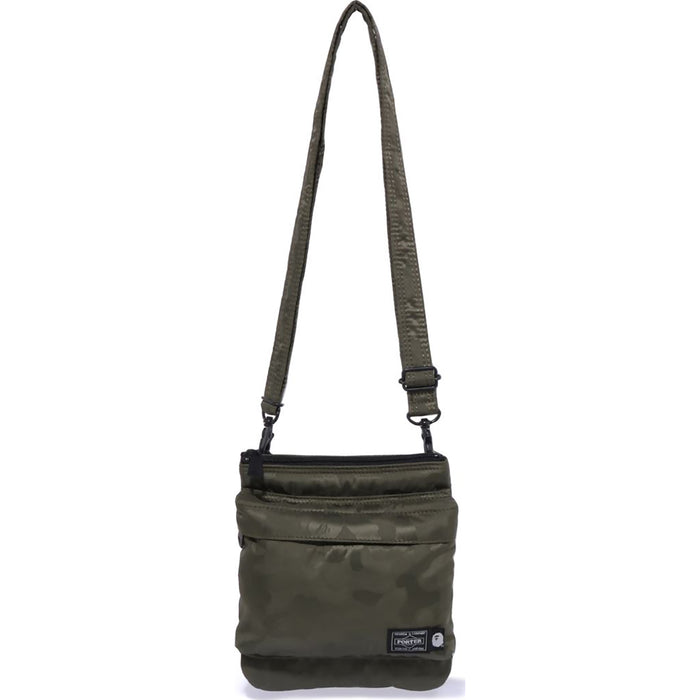 BAPE X PORTER SOLID CAMO SHOULDER POUCH MENS