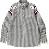 STRIPE SHARK SHOULDER WIDE OXFORD BD SHI MENS