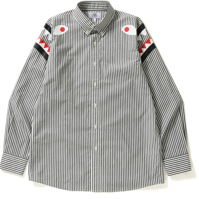 STRIPE SHARK SHOULDER WIDE OXFORD BD SHI MENS