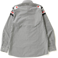 STRIPE SHARK SHOULDER WIDE OXFORD BD SHI MENS