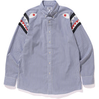 STRIPE SHARK SHOULDER WIDE OXFORD BD SHI MENS
