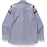 STRIPE SHARK SHOULDER WIDE OXFORD BD SHI MENS