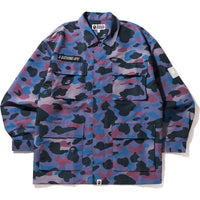 GRID CAMO RELAXED FIT MILITARY SHIRT MENS