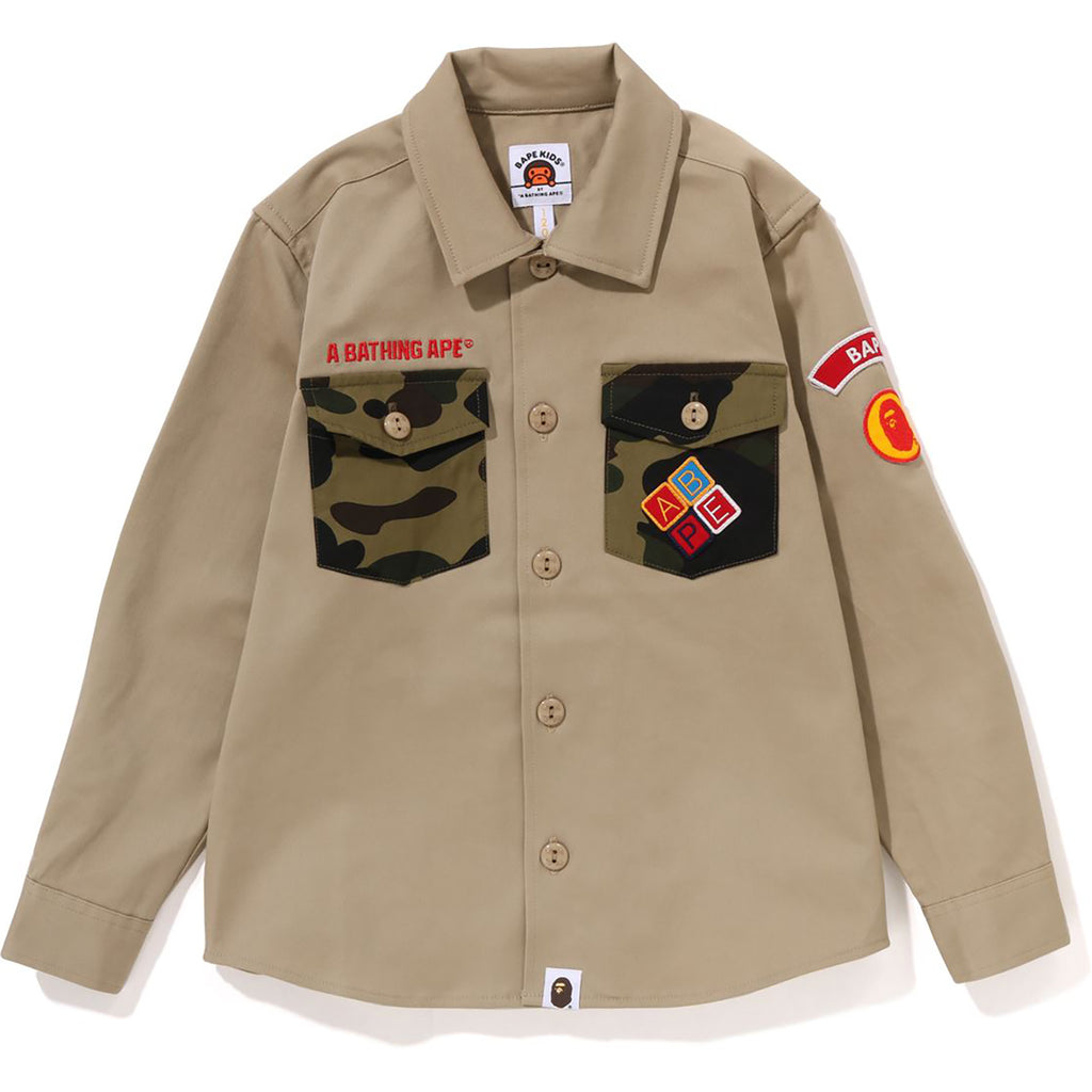 BAPE BOYSCOUT SHIRT KIDS