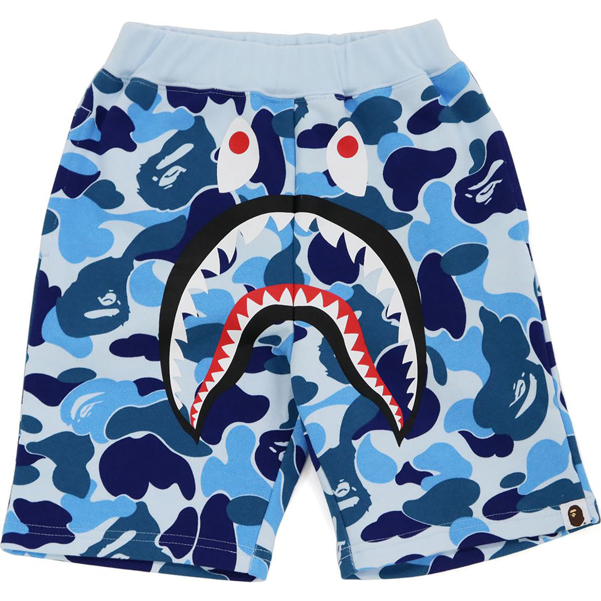BIG ABC CAMO SHARK SWEAT SHORTS KIDS