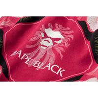 BAPE BLACK PRINTED SILK SHORTS MENS