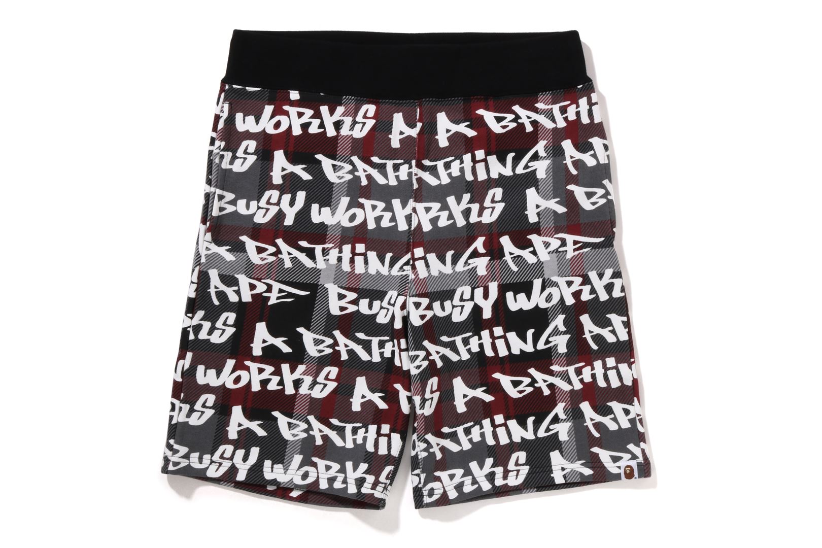 BAPE GRAFFITI CHECK SWEAT SHORTS MENS – us.bape.com