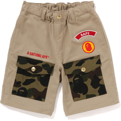 BAPE BOYSCOUT SHORTS KIDS